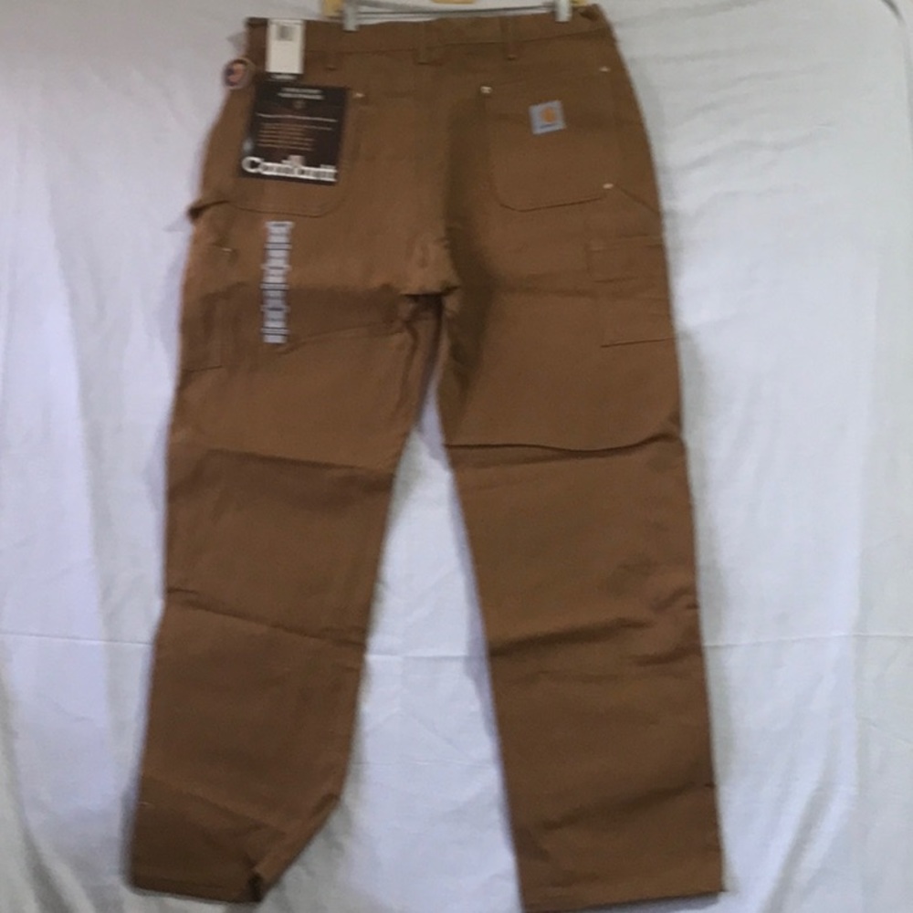 Carhartt B01 BRN USA Vintage Dungaree Double Knee Duck Canvas Work Pants - Picture 4 of 10